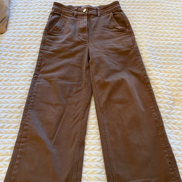 Everlane wide leg high rise cropped pant. - Picture 1 of 3